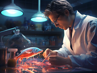 scientist discovering