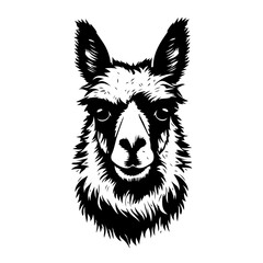 Cheerful Llama Vector Illustration