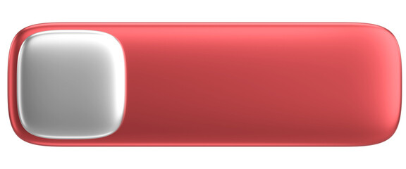 3D button. Empty button. 3D illustration.