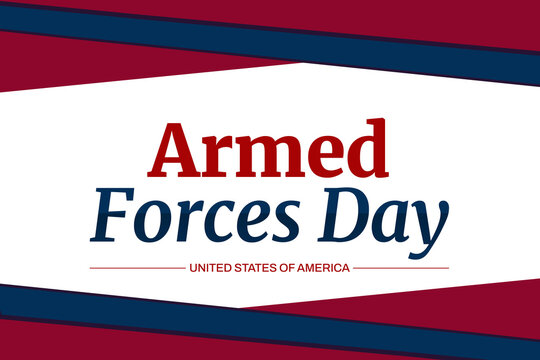 Celebrating Armed Forces day wallpaper, minimalist background design in blue color with typography