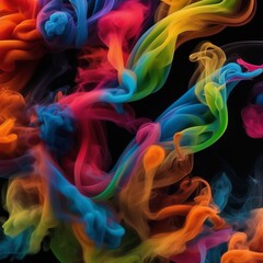 colorful smoke on black background colorful smoke on black background abstract background with colorful smoke