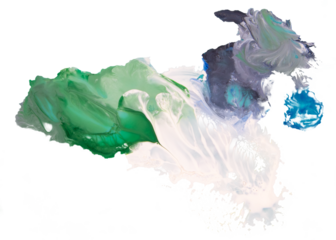 abstract watercolor hand painted on transparent background, png