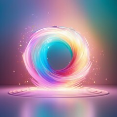 abstract background with rainbow and spiral abstract background with rainbow and spiral abstract colorful background. 3d rendering, 3d illustration.