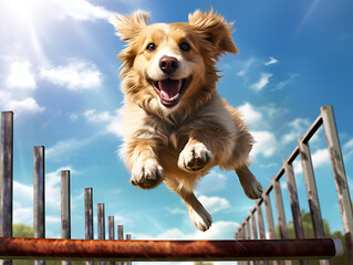 golden retriever playing