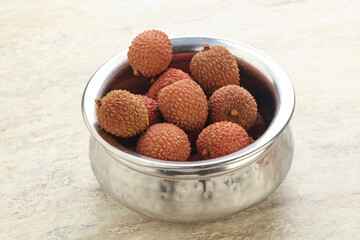 Sweet juice lychee tropical fruit