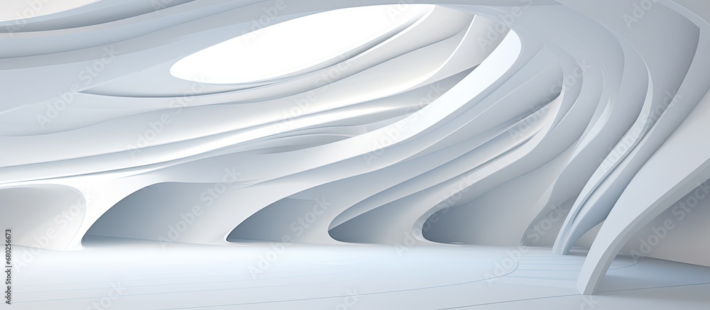 Poster the white background with a subtle texture enhances the 3d pattern digital illustration, creating a 