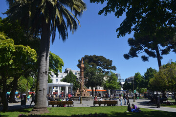 The main square of the city of Concepción in Chile
