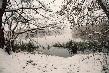 the first snow fell