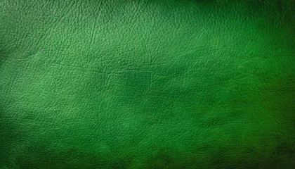 Deurstickers vintage green leather background texture surface of leatherette use for background mood and toned for interior material background © Alexander