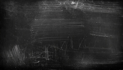 blank black scratched horizontal distress texture chalkboard background