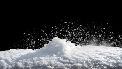 isolated snow texture for overlay winter weather photo effect