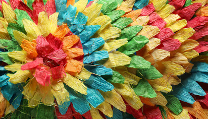 texture of mexican pinata as background