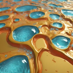 oil paint in water oil paint in water abstract 3d render of liquid background