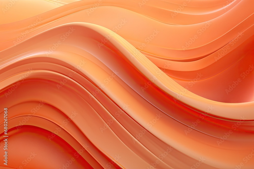 Poster a close up of an orange and yellow background with wavy lines on the left side of the image and on t