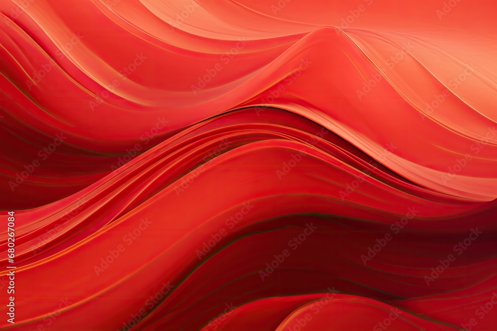 Poster a close up of a red background with wavy lines on the bottom and bottom of the lines on the bottom o