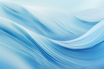  a close up of a blue and white wallpaper with wavy lines in the middle of the wall and a blue sky in the background.