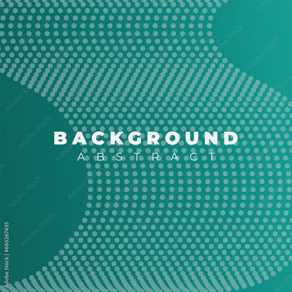 Poster background design template, with dotted wavy abstract style