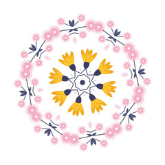 flower seamless decoration vintage pattern illustration 