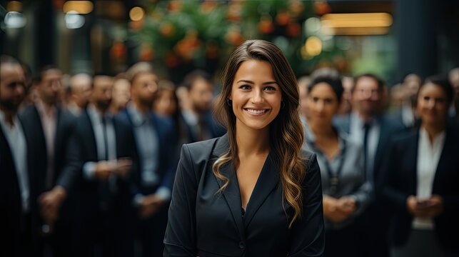 Concept of welcoming a new employee. Generative AI