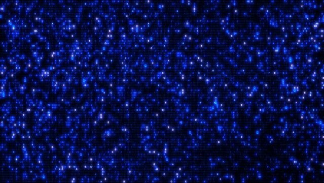 Abstract blue computer hex code full-frame loop background. Concept binary encryption technology algorithm screen animation for hud design. Artificial intelligence machine learning design backplate.