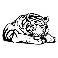 Majestic Tiger Vector Illustration