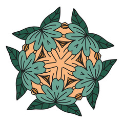 flower seamless decoration vintage pattern illustration