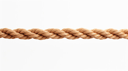 Isolated and seamless rope on white background. AI Generative.