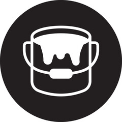 paint bucket glyph icon © ajat