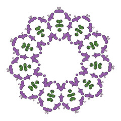 flower seamless decoration vintage pattern illustration