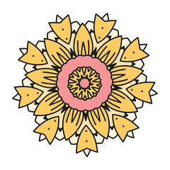 flower seamless decoration vintage pattern illustration