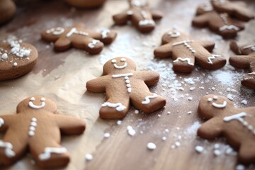 Sweet Holiday Moments: Gingerbread Angels, generative AI