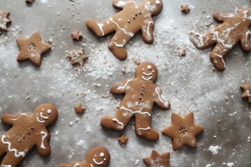 Sweet Holiday Moments: Gingerbread Angels, generative AI
