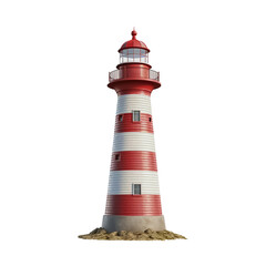 lighthouse on white background © PNG River Gfx