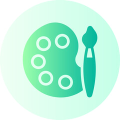 paint palette gradient icon