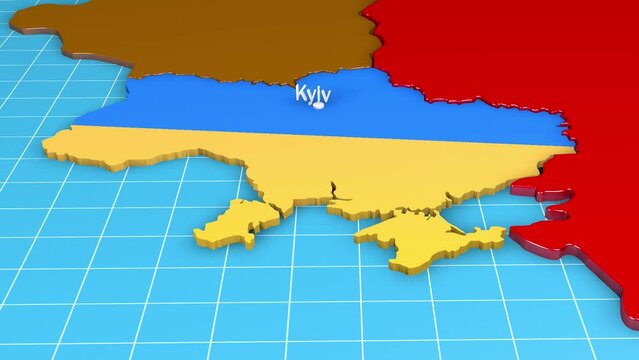 Belarus and Ukraine countries detailed editable map with regions cities and towns, roads and railways, geographic sites.