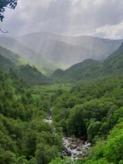 Ben Nevis, Glen Nevis, Steall Fall in the Scottish Highlands