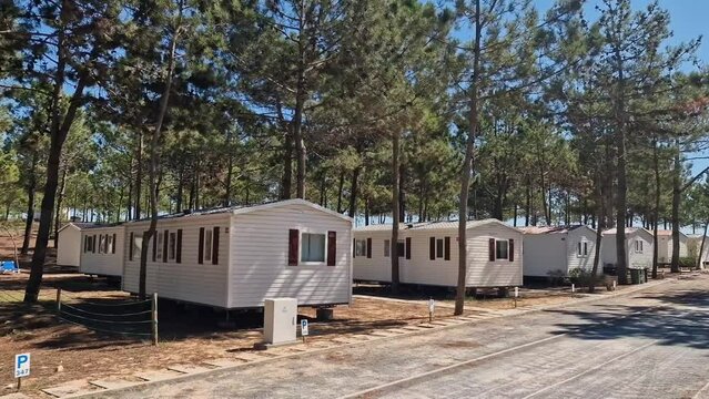 Mobile modern prefab homes in pine park for residents. With ready infrastructure.