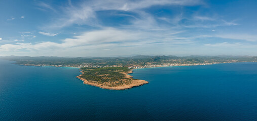 Punta de n'Amer from above the sea