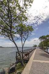 paisagem natural na cidade de Vit&oacute;ria, Estado do Espirito Santo, Brasil