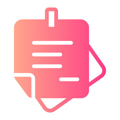sticky note gradient icon