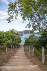 paisagem natural na cidade de Vitória, Estado do Espirito Santo, Brasil