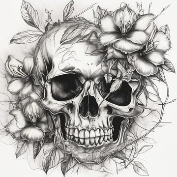 skull illustration