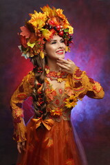 Atumn Queen woman in costume