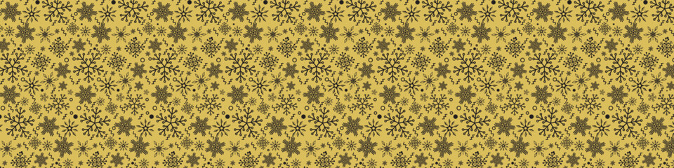 Fototapeta premium snowflakes Seamless pattern Flat line snowing icons, cute snow flakes repeat wallpaper.