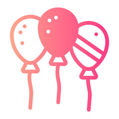 balloon gradient icon