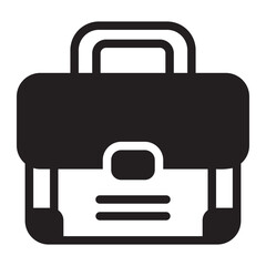 briefcase glyph icon