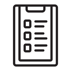 clipboard line icon