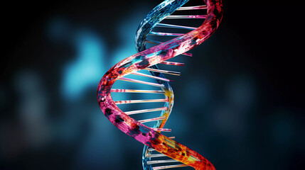 DNA helix of Genetic engineering and gene manipulation,
