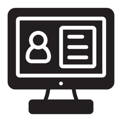 webinar glyph icon