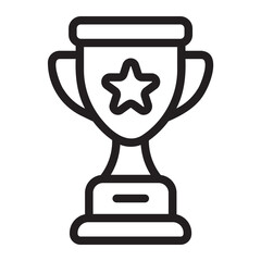 trophy line icon